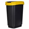 Drei-Fächer-Abfallsortierer rotho Twist 3 × 25 L (Technopolymer, schwarz, 252×333×476 mm)