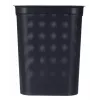 Wäschekorb rotho Brisen 50 l belüfteter Kunststoff-Wäschesammler mit Deckel und Aufhängeloch, schwarz, 340×431×529 mm
