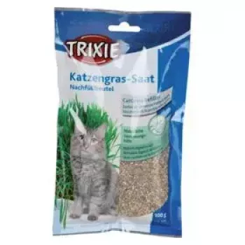 Katzengras-Leckerli Trixie 4236 Beutel 100 g — pflanzliche Gemüsedelikatesse, entwurmend