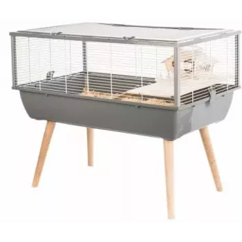 Nagerkäfig ZOLUX Neo Nigha H36 mit 2 Ebenen, Kunststoffboden, 780×480×360 mm, grau