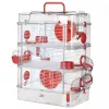 Nagarium ZOLUX Rody3 Trio — Kleintiergehege, Metall/Kunststoff, 410×270×530 mm, 3 kg, inkl. Laufrad