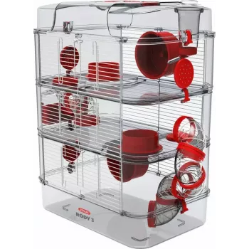 Nagarium ZOLUX Rody3 Trio — Kleintiergehege, Metall/Kunststoff, 410×270×530 mm, 3 kg, inkl. Laufrad