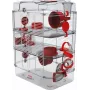 Nagarium ZOLUX Rody3 Trio — Kleintiergehege, Metall/Kunststoff, 410×270×530 mm, 3 kg, inkl. Laufrad