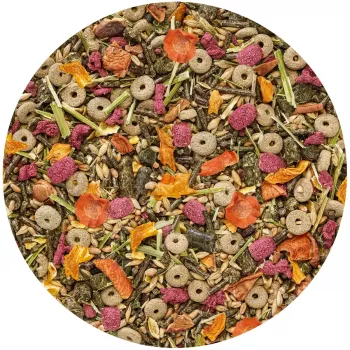 Trockenfutter für Zwergkaninchen Vitakraft 25542 — 3 kg, Getreidegeschmack, konservierungsmittelfrei, fester Beutel, 14 % Rohfaser