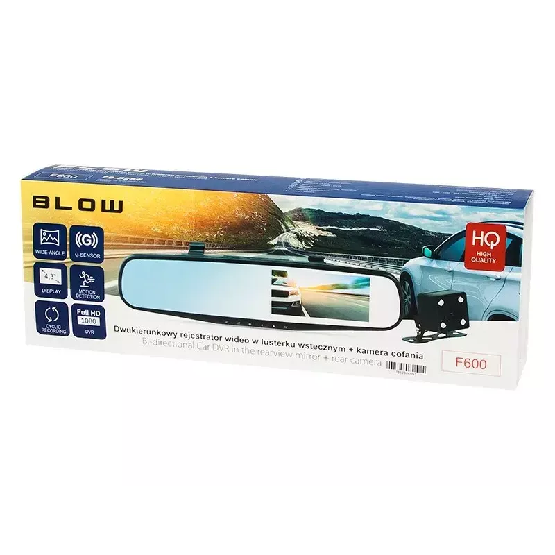 Dashcam BLOW F600 Full HD 1080p Nachtsicht – 1080p Aufnahme, Nachtsicht