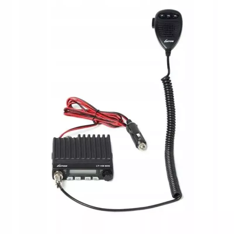 Auto-CB-Funkgerät Luiton LT-198, 40 AM/FM-Kanäle, 4 W, 12–24 V, schwarz, Zigarettenanzünderstecker