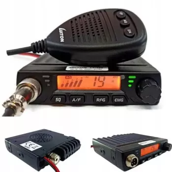 Auto-CB-Funkgerät Luiton LT-198, 40 AM/FM-Kanäle, 4 W, 12–24 V, schwarz, Zigarettenanzünderstecker