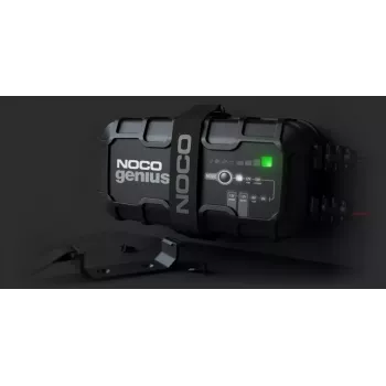 Batterieladegerät NOCO GENIUS10 EU 10 A für 6V- und 12V-Batterien — Wartung und Desulfatierung, 150 W, Li‑Ion/AGM/Gel, IPX wasserbeständig