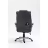 Drehbarer beheizter Bürostuhl ActiveJet YK7304 — grau gepolsterte Sitzfläche und Rückenlehne aus Leder, verstellbare Rückenlehne, Gaslift 45–55 cm