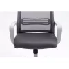 Drehstuhl ActiveJet YK01 — gepolsterter Stoffsitz, Netz-Rückenlehne, grau, höhenverstellbar 46–56 cm