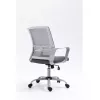 Drehstuhl ActiveJet YK01 — gepolsterter Stoffsitz, Netz-Rückenlehne, grau, höhenverstellbar 46–56 cm