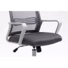 Drehstuhl ActiveJet YK01 — gepolsterter Stoffsitz, Netz-Rückenlehne, grau, höhenverstellbar 46–56 cm