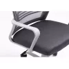 Drehstuhl ActiveJet YK01 — gepolsterter Stoffsitz, Netz-Rückenlehne, grau, höhenverstellbar 46–56 cm