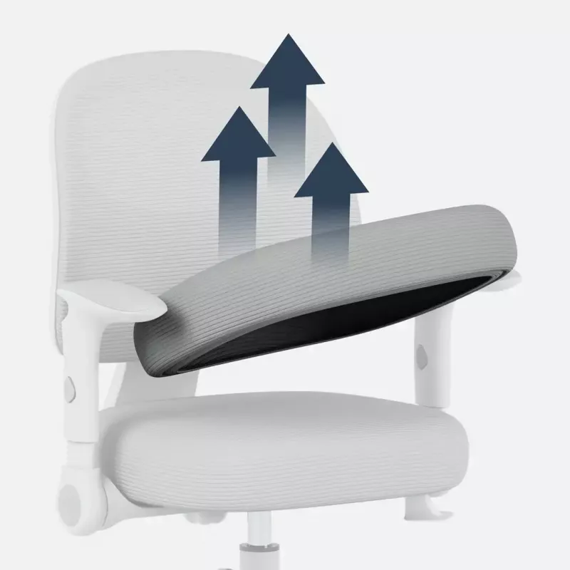 Drehstuhl mark adler Junior 5.0 — ergonomische Netzrückenlehne, Schaumstoffsitz, höhenverstellbar 42–54 cm, grau