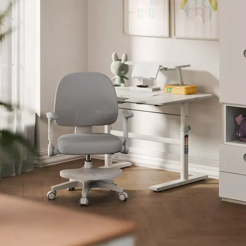 Drehstuhl mark adler Junior 5.0 — ergonomische Netzrückenlehne, Schaumstoffsitz, höhenverstellbar 42–54 cm, grau