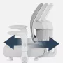 Drehstuhl mark adler Junior 5.0 — ergonomische Netzrückenlehne, Schaumstoffsitz, höhenverstellbar 42–54 cm, grau