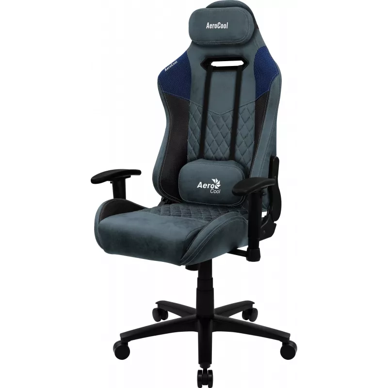 Aerocool DUKE AeroSuede Universal Gaming-Stuhl Schwarz, Blau