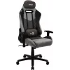 Gaming-Stuhl AEROCOOL DUKE AeroSuede Schwarz/Grau – 2D-Armlehnen, Butterfly-Mechanismus, max. Nutzergewicht 150 kg