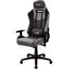 Gaming-Stuhl AEROCOOL DUKE AeroSuede Schwarz/Grau – 2D-Armlehnen, Butterfly-Mechanismus, max. Nutzergewicht 150 kg