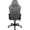 Gaming-Stuhl AEROCOOL DUKE AeroSuede Schwarz/Grau – 2D-Armlehnen, Butterfly-Mechanismus, max. Nutzergewicht 150 kg