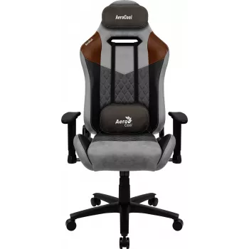 Aerocool DUKE AeroSuede Universal-Gaming-Stuhl Schwarz, Braun, Grau