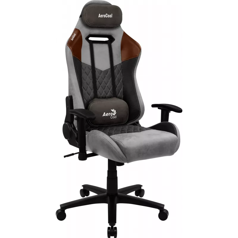 Aerocool DUKE AeroSuede Universal-Gaming-Stuhl Schwarz, Braun, Grau