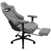 Aerocool ROYALASHGR Premium Ergonomic Gaming Chair Legrest Aeroweave Technology Grau