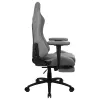 Aerocool ROYALASHGR Premium Ergonomic Gaming Chair Legrest Aeroweave Technology Grau