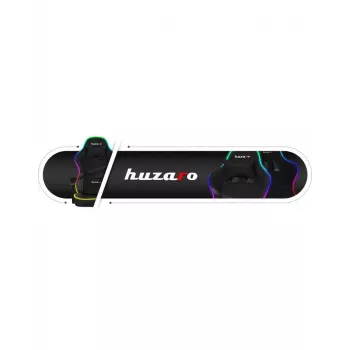 Gaming-Stuhl Huzaro FORCE 4.4 RGB Schwarz — stoffgepolsterter Schalensitz, max. 130 kg, verstellbare Rückenlehne, Höhe 115–125 cm, RGB-Beleuchtung