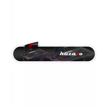 Gaming-Tisch Huzaro Hero 1.4 Schwarz gerade rechteckige MDF-Platte 1000x500x750 mm