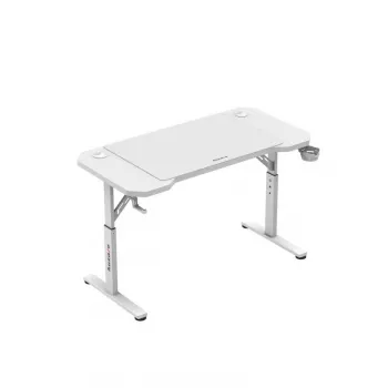 Gaming-Stuhl huzaro Hero 2.6 White – ergonomischer, höhenverstellbarer High-Back-Drehsessel mit Getränkehalter und Kopfhörerhaken