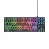 Trust GXT 833 Thado Tastatur Gaming USB Niederländisch Schwarz, Silber