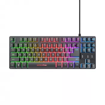 Trust GXT 833 Thado Tastatur Gaming USB Niederländisch Schwarz, Silber