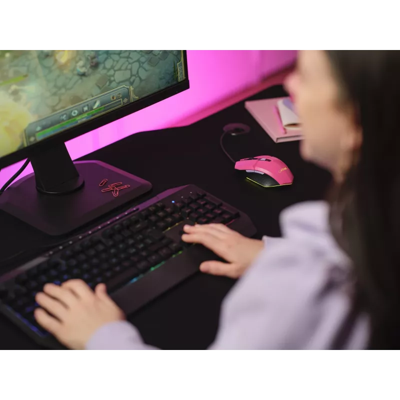 Trust GXT 109P FELOX Maus Gaming beidhändig USB Typ-A 6400 DPI