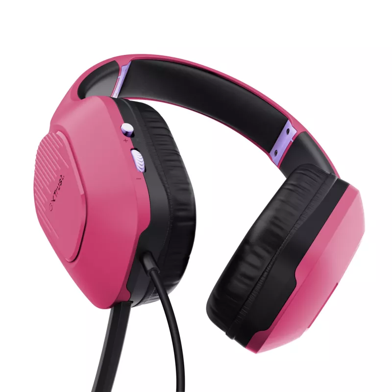 Trust GXT 415P Zirox Headset Kabelgebundener Kopfhörerbügel Gaming Pink