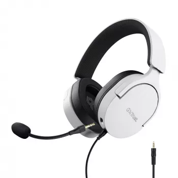 Trust GXT 489W FAYZO Headset kabelgebunden Kopfband Gaming Schwarz, Weiß