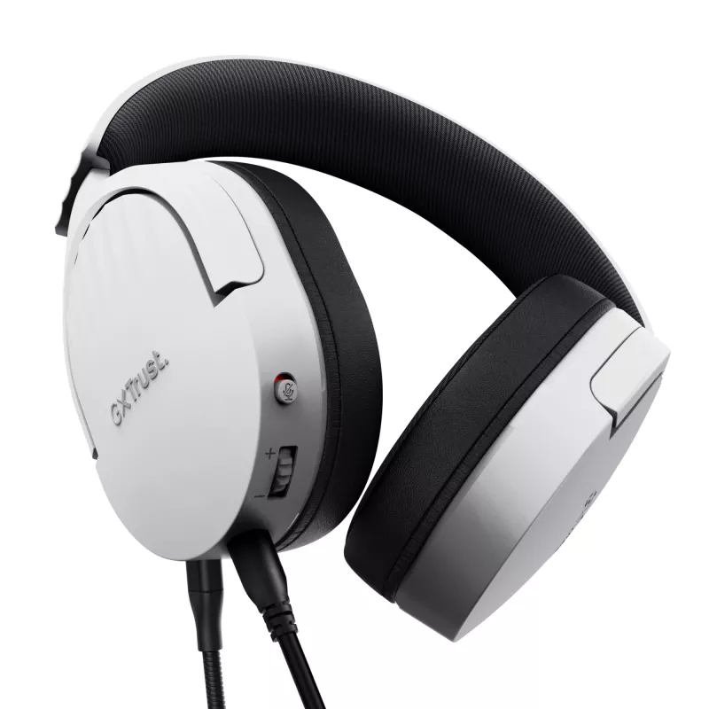 Trust GXT 489W FAYZO Headset kabelgebunden Kopfband Gaming Schwarz, Weiß