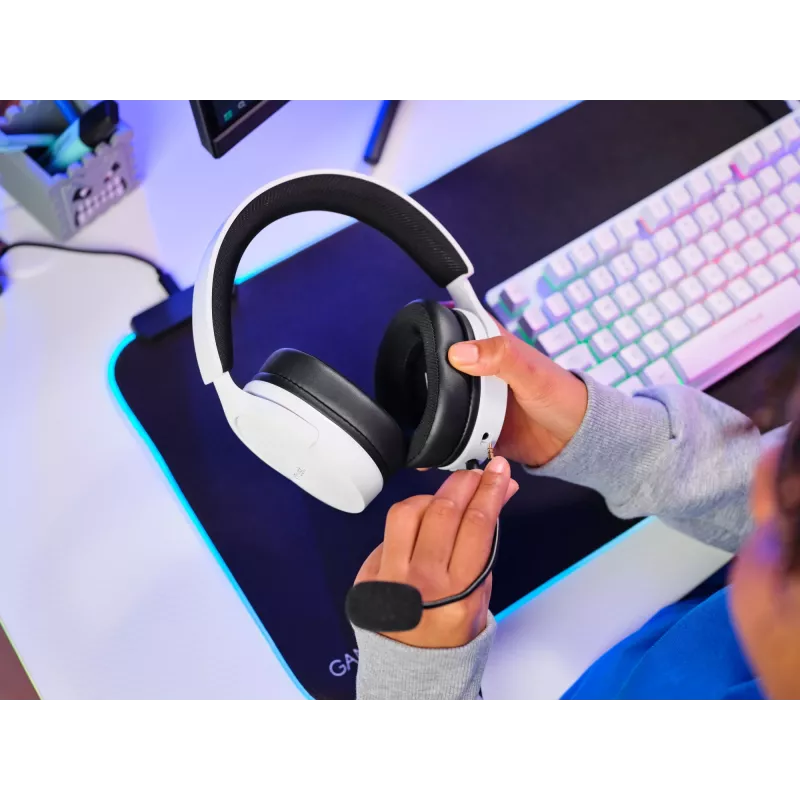 Trust GXT 489W FAYZO Headset kabelgebunden Kopfband Gaming Schwarz, Weiß