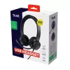 Trust Ayda Headset Wired Head-band Calls/Music USB Type-A Schwarz