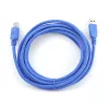 GEMBIRD USB 3.0 Kabel A-Stecker auf B-Stecker 3 m – Blau
