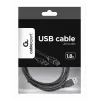 GEMBIRD USB 2.0 A-Stecker B-Stecker Kabel 2,0 m (6ft) – Schwarz/Bulk-Verpackung