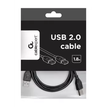Gembird CCP-USB2-AMAM-6 USB-2.0-AM-AM-Kabel, 1,8 m, schwarz