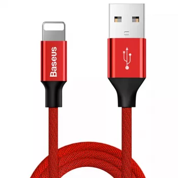 USB-A auf Lightning Kabel Baseus Yiven 1,8 m, 2 A Ausgang, rot, Mantel aus thermoplastischem Elastomer
