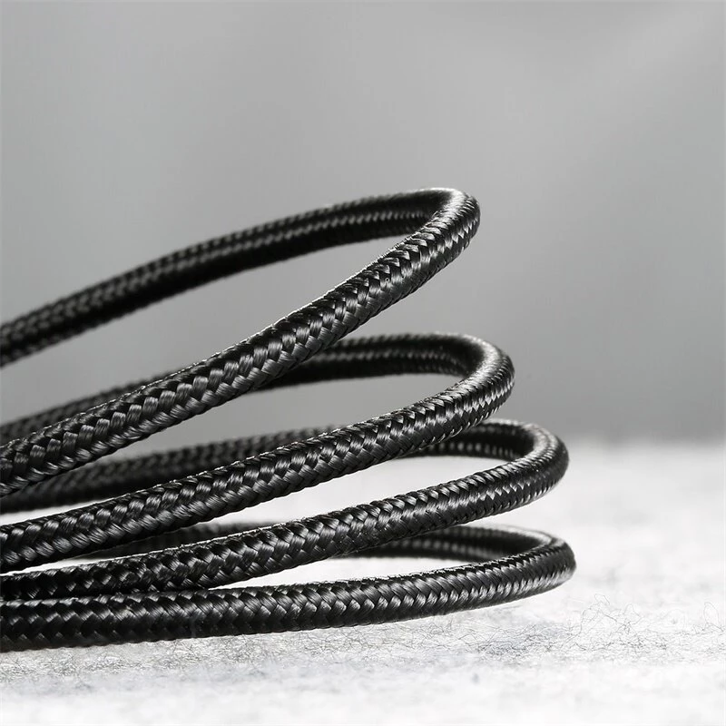 BASEUS Geflochtenes Cafule-Schnellladekabel - USB Typ-A auf Typ-C 2A - 2 m - Schwarz (Nylon)