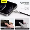 BASEUS Fast Charge Cafule Datenübertragungskabel - USB Typ-A auf Lightning - 480 Mbit/s (2,4 A PD) - 1 m - Schwarz