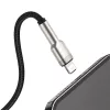 BASEUS Fast Charge Cafule Datenübertragungskabel - USB Typ-A auf Lightning - 480 Mbit/s (2,4 A PD) - 1 m - Schwarz