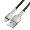 BASEUS Fast Charge Cafule Datenübertragungskabel - USB Typ-A auf Lightning - 480 Mbit/s (2,4 A PD) - 1 m - Schwarz