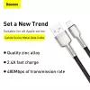 BASEUS Fast Charge Cafule Datenübertragungskabel - USB Typ-A auf Lightning - 480 Mbit/s (2,4 A PD) - 1 m - Schwarz
