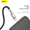 BASEUS Fast Charge Cafule Datenübertragungskabel - USB Typ-A auf Lightning - 480 Mbit/s (2,4 A PD) - 1 m - Schwarz
