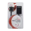 GEMBIRD VGA-zu-HDMI-Adapterkabel, USB-gespeist 15cm - Schwarz